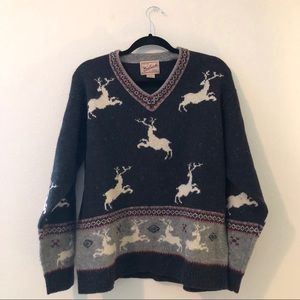 Woolrich // Wool/Silk Blend Nordic Sweater
